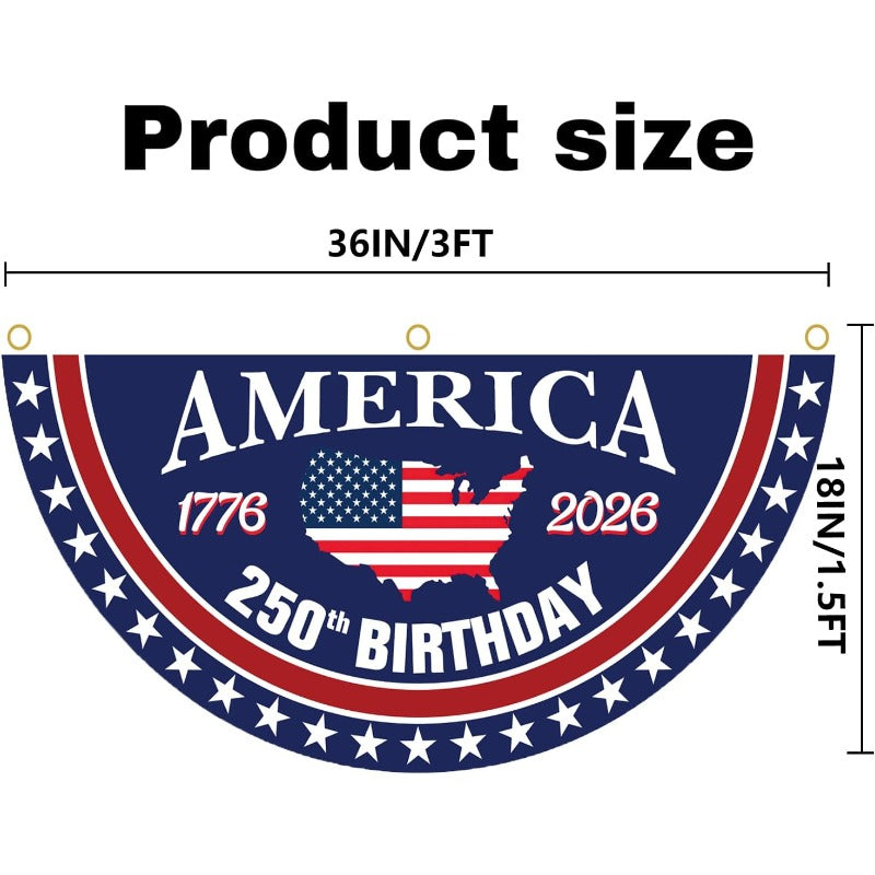 America 250 Celebration Fan Flag