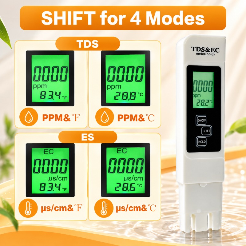 PureMeter 4 in 1 Tds Meter Digital Water Tester