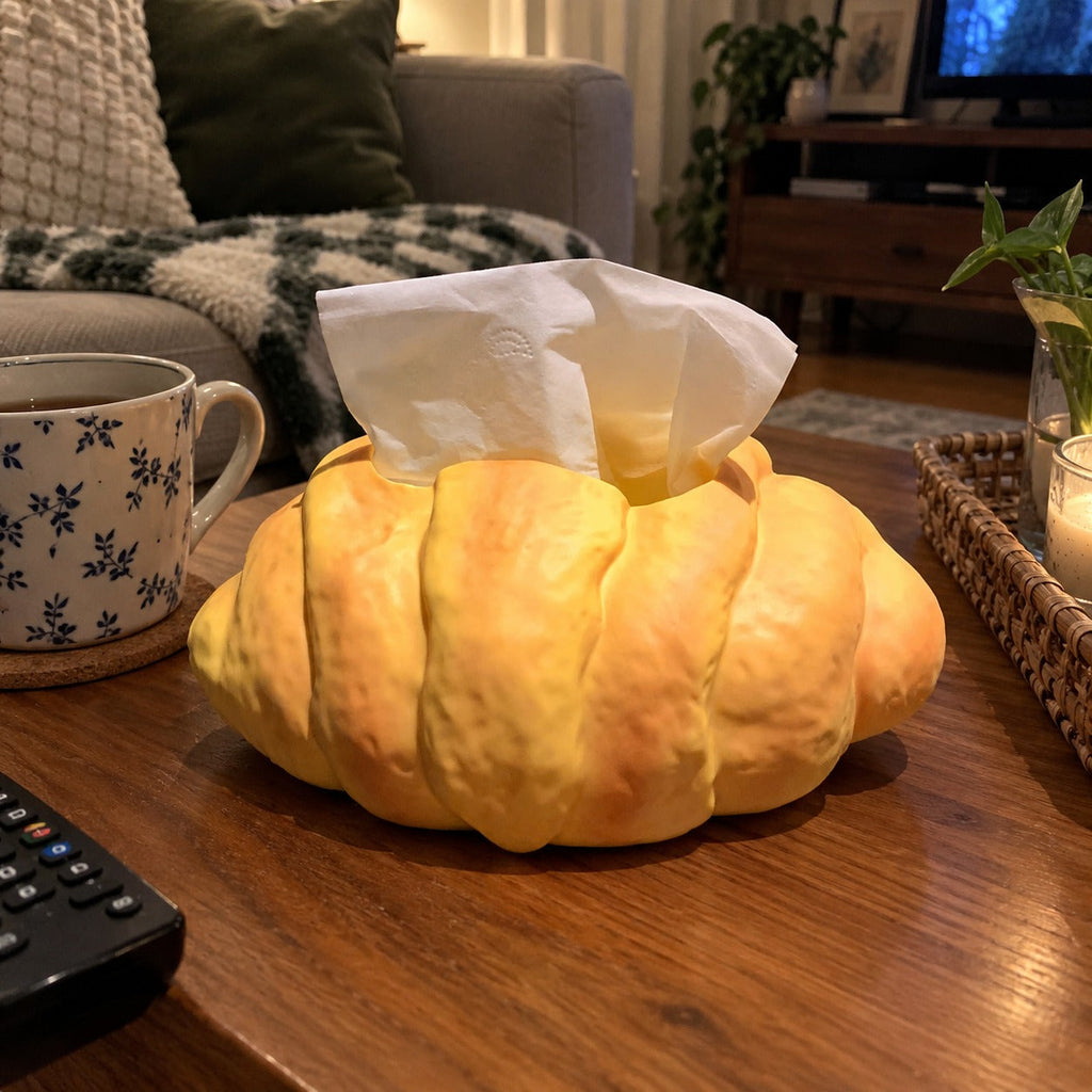 Paris Croissant Tissue Box