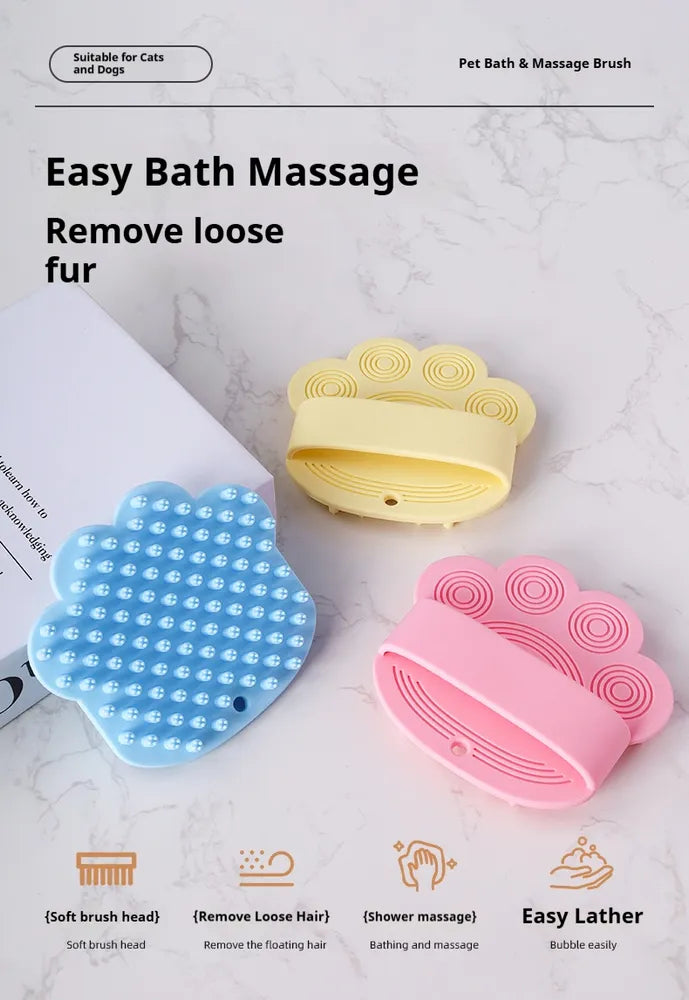 Maetiva Bath Brush — Soothing Rubber Shampoo Scrubber