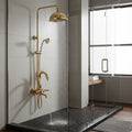 Gold Swan Design Rainfall Shower System