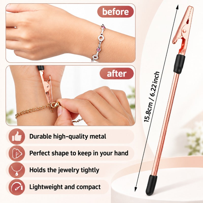 One-Hand Jewelry Fastener