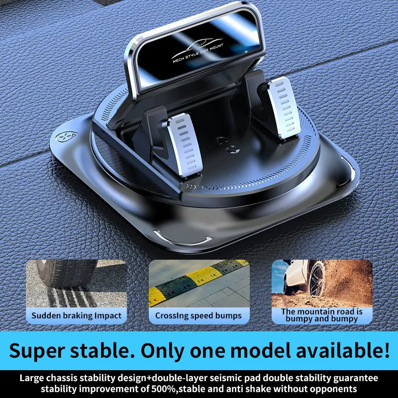 Car Phone Holder — 360 Rotating, Universal Grip, Vent Mount, Dashboard Mount, Hands-Free Viewing
