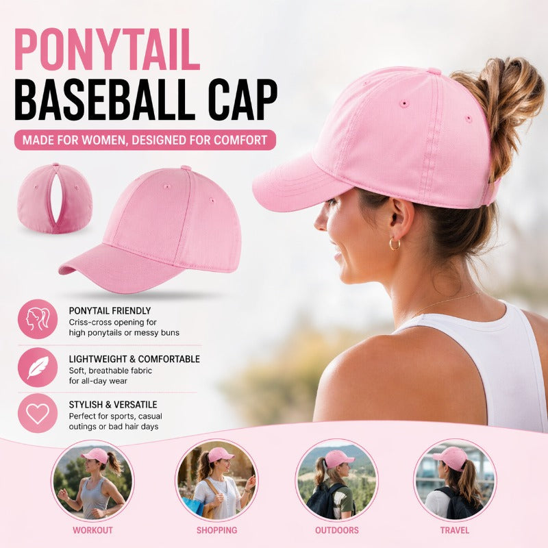 High Ponytail Criss Cross Cap