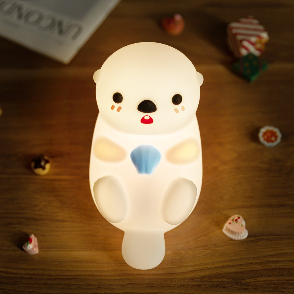 Maetiva® Otter Squishy Silicon LED Night Light Limited - Tap Lamp, Best Gift for Kids and Girls