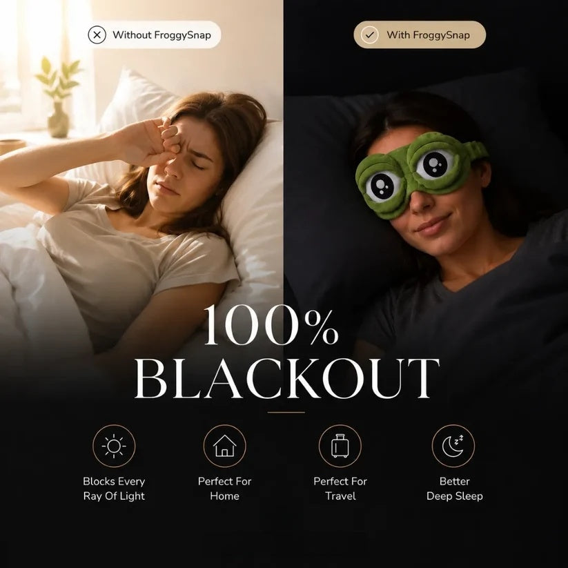 3D FROGGYSNAP - PLUSH SLEEP MASK