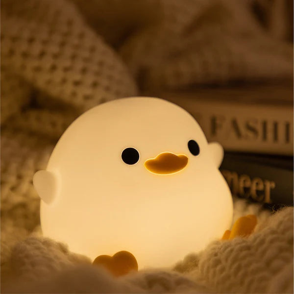 Maetiva® Cute Duck LED Squishy Night Light For Gift USB Rechargeable Duck Lamp