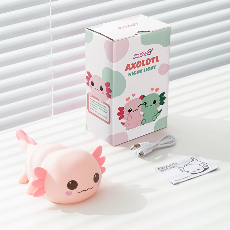 Maetiva® Limited Version Axolotl Squishy Silicone Night Light - Perfect Gift