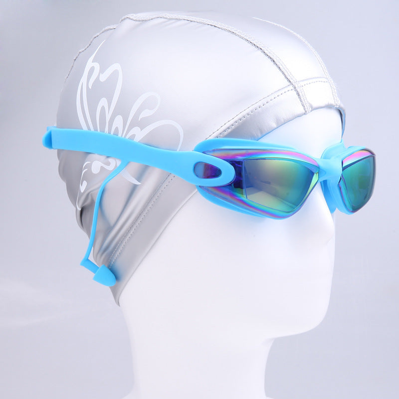 Premium Swim Goggles Set with Adjustable Headband and Protective Cap 
Maetiva