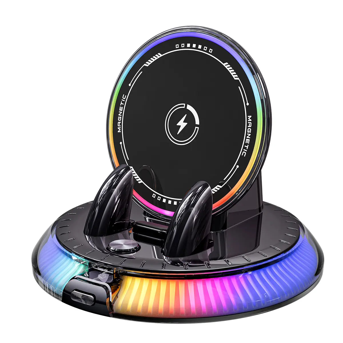Wireless Charging Car Mount — Fast Charging, Automatic Clamping, Vent Mount, Dashboard Mount, Rotating, Universal