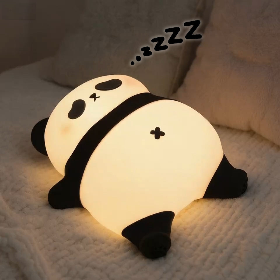 Maetiva® Napping Panda Breathing Squishy Silicone Companion Sound LED Night Light Perfect Gift
