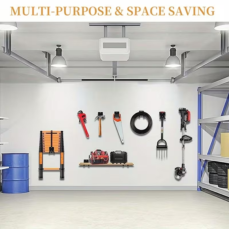 2 Pack Heavy Duty Garage Storage Hooks for Bikes & Garden Tools