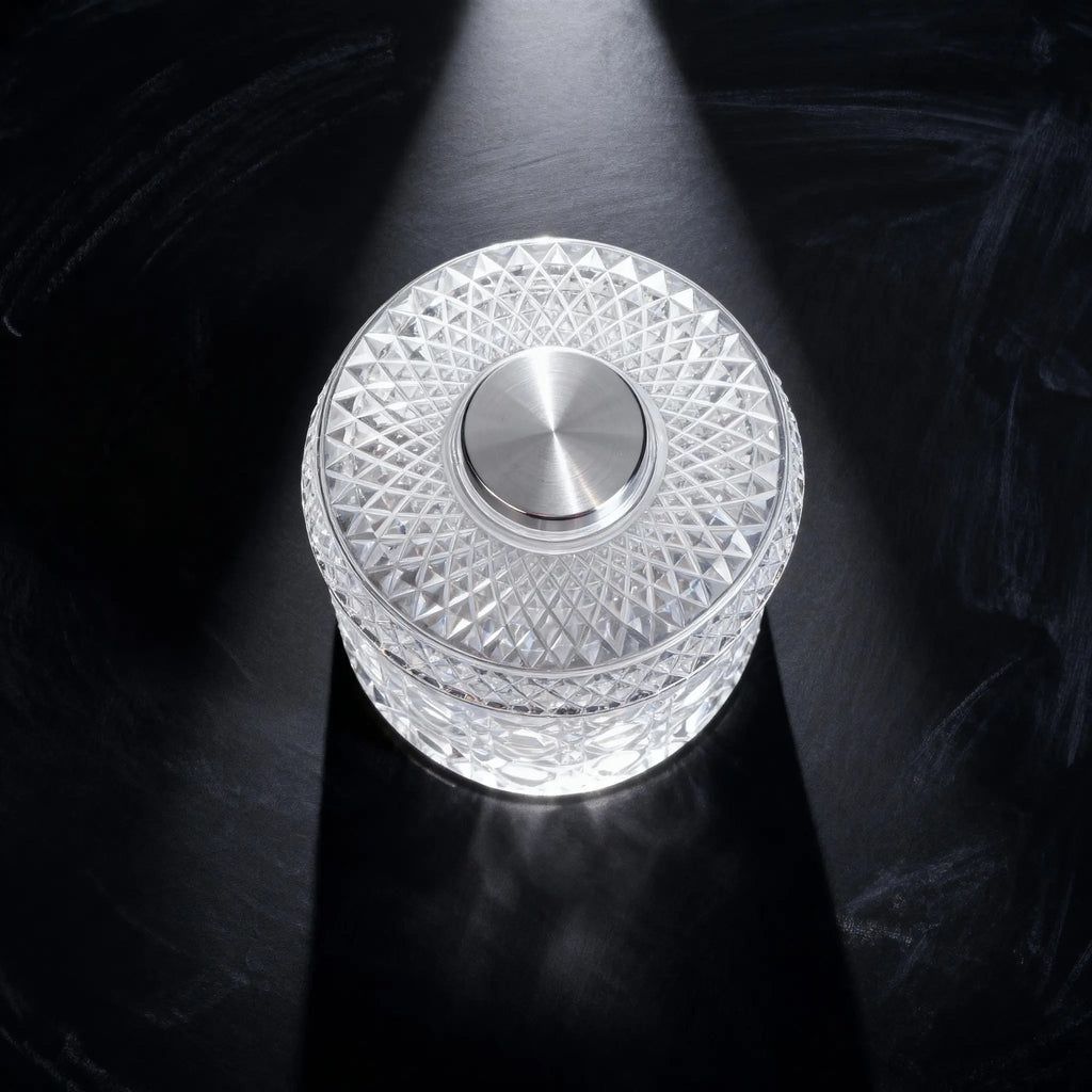 Whiskey Glass — Spinning, Crystal, Elegant, Unique, Modern, Luxury