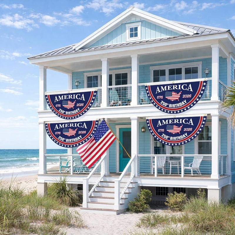 America 250 Celebration Fan Flag