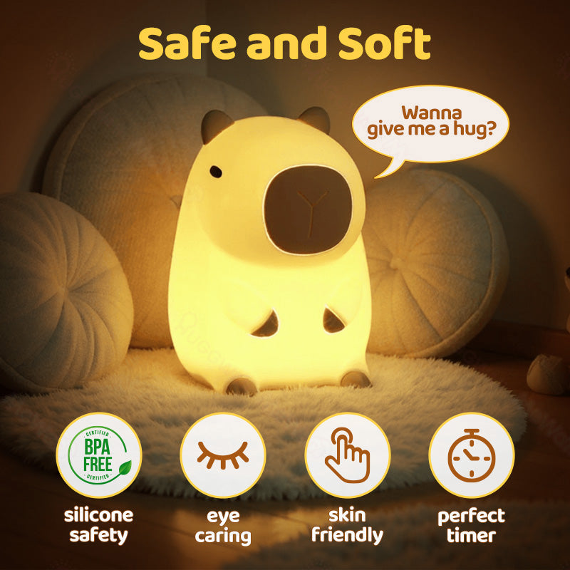 Maetiva® Capybara Squishy Night Light - Perfect Gift