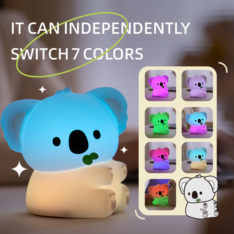 Maetiva® Squishy Silicone Koala LED Night Light - Perfect Gift for Kids and Girls