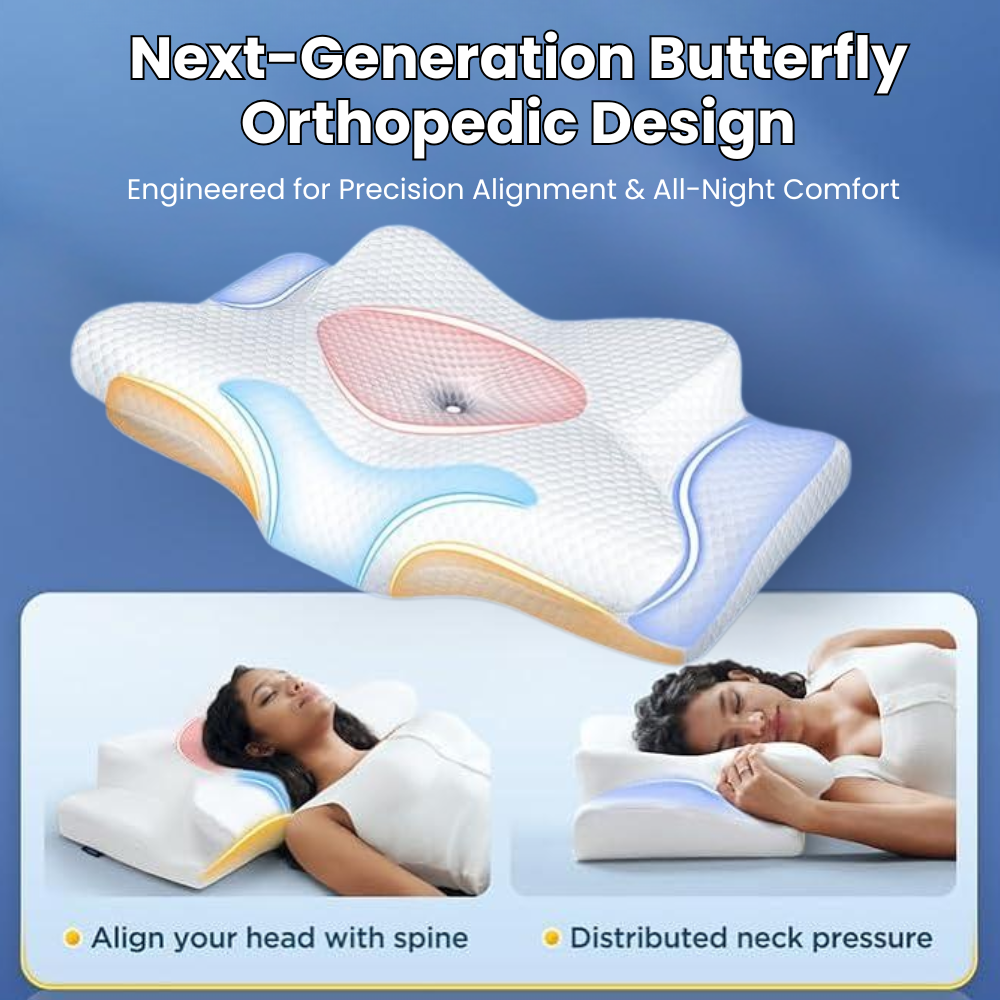 Maetiva | Cervical Pillow for Neck Pain Relief – Orthopedic Memory Foam Neck Support Pillow for Cervical, Shoulder & Back Alignment