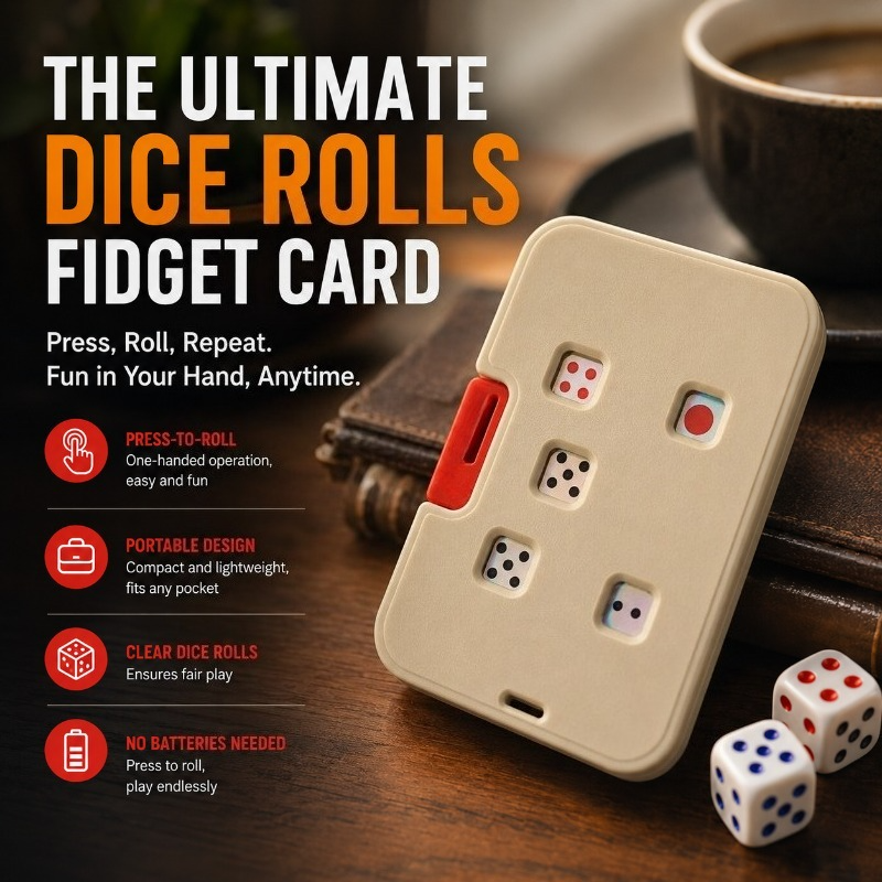 Mechanical No-Battery Dice Card