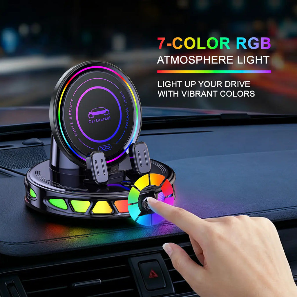 Wireless Charging Car Mount — Fast Charging, Automatic Clamping, Vent Mount, Dashboard Mount, Rotating, Universal