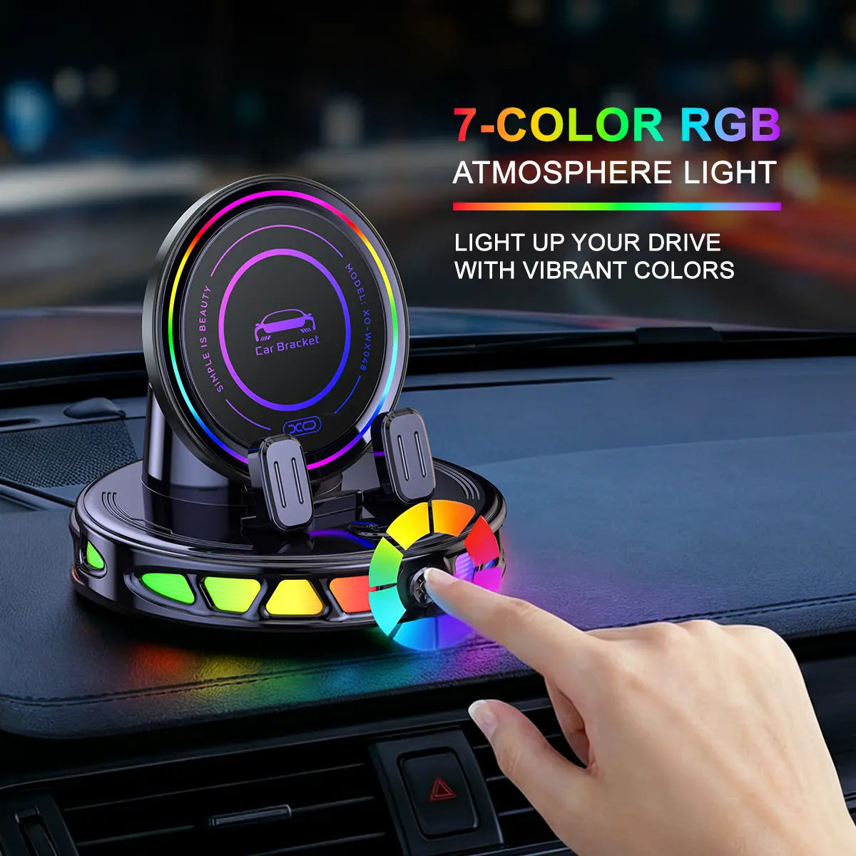 Wireless Charging Car Mount — Fast Charging, Automatic Clamping, Vent Mount, Dashboard Mount, Rotating, Universal