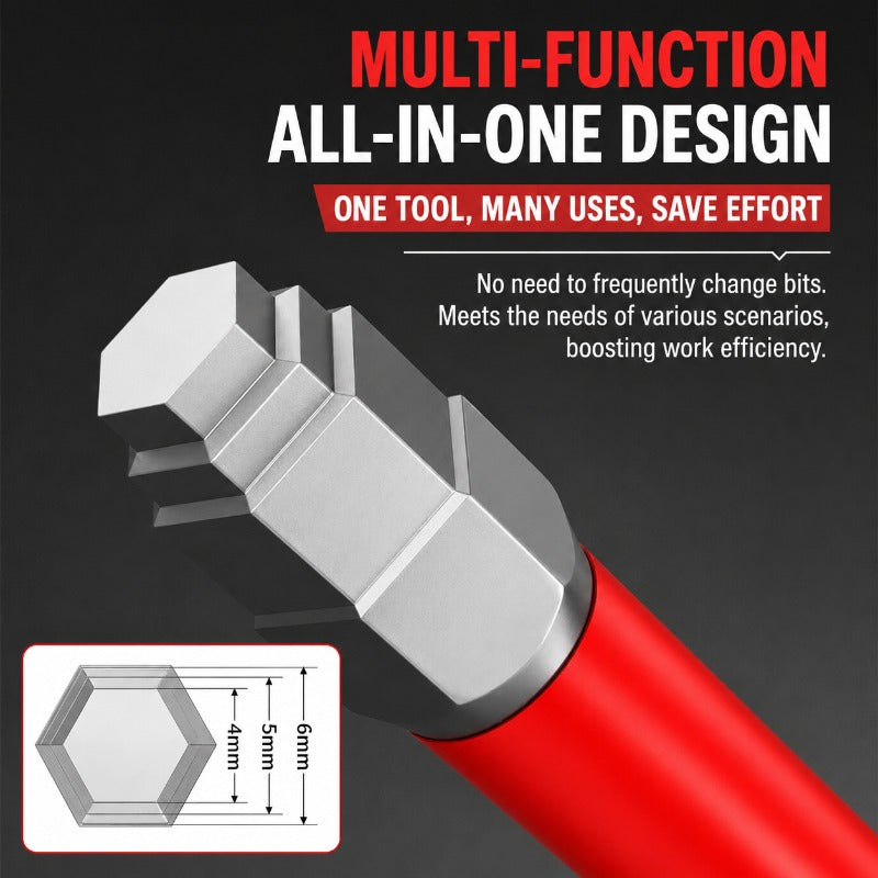 Multi-Size Stepped Hex Bit