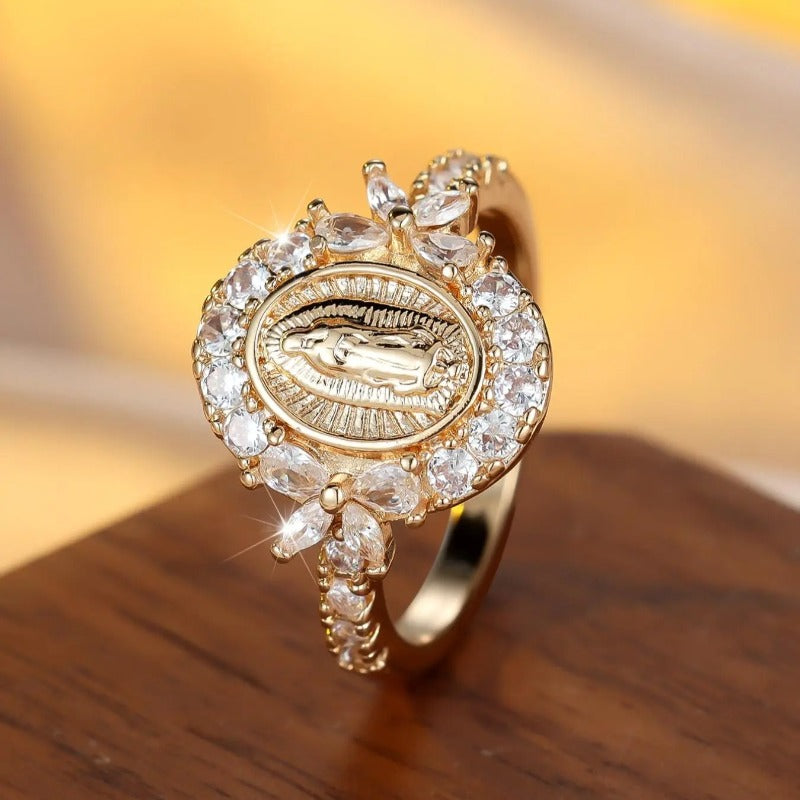 Radiant Virgin Mary Ring