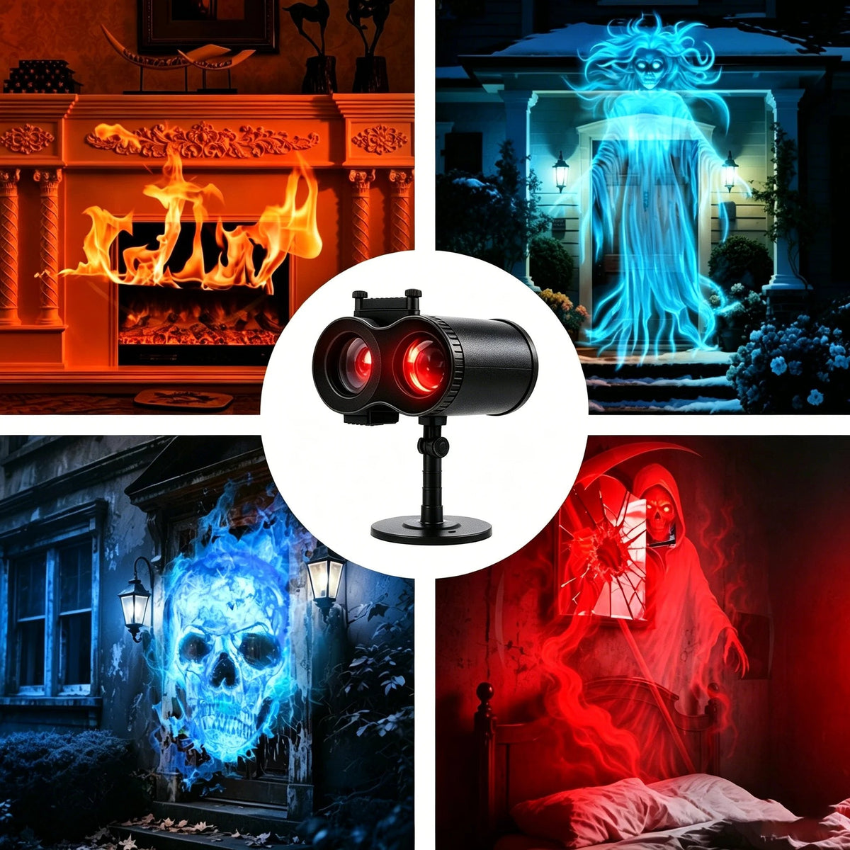 Haunted Halloween Wonderland | 10 Unique HD Projection Patterns, 32FT Ultra-Large Display