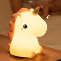 Maetiva® Squishy Silicone Unicorn LED Night Light - Perfect Gift for Kids and Girls