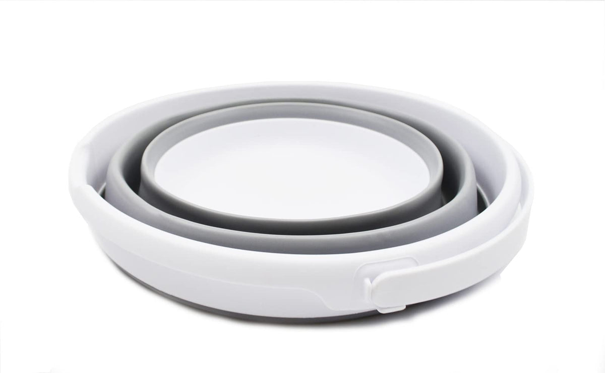 Collpasible Bucket (10L Collapsible Bucket (White/Grey))