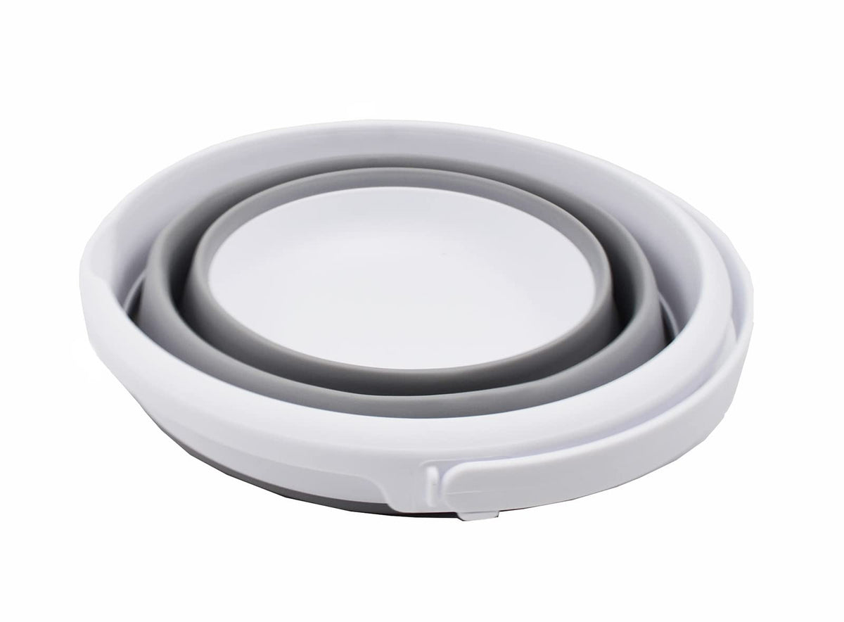 Collpasible Bucket (5.5L Collapsible Bucket (White/Grey))