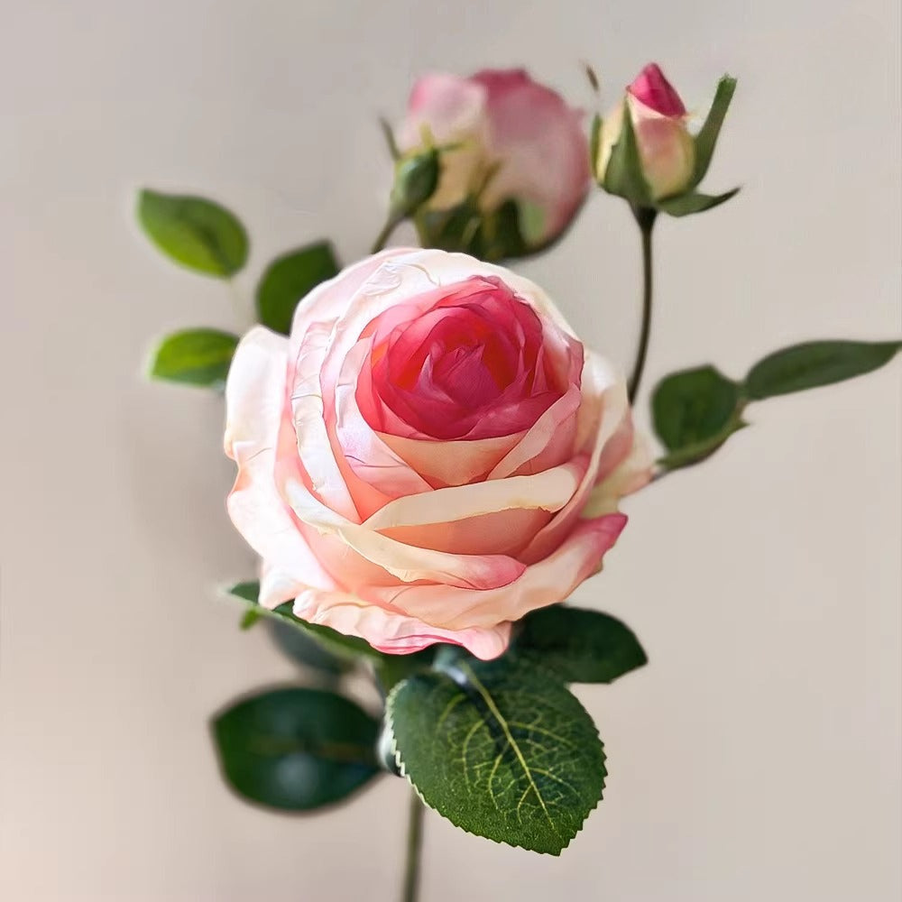 Ethereal Blush Rose Tablescape Faux Floral Arrangement