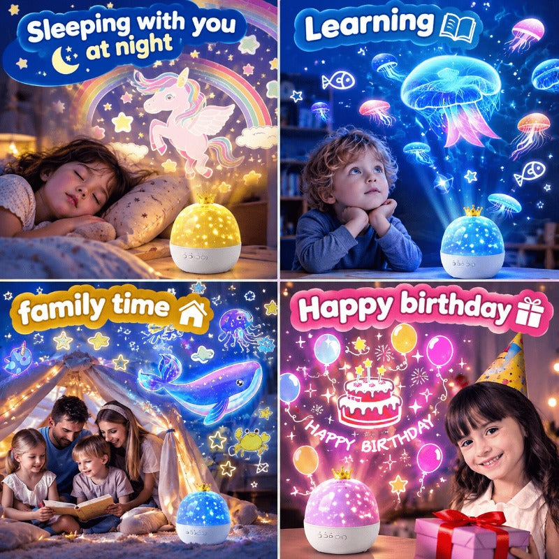 2-in-1 Star Projector Night-Light