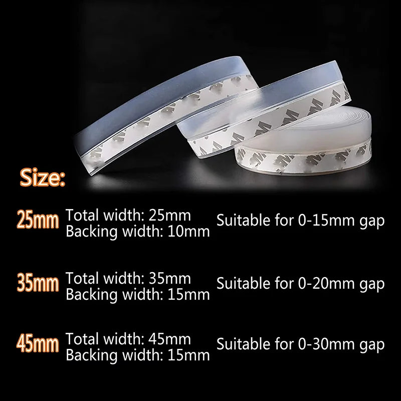 Door Weather Stripping — Self-Adhesive, Soundproof, Draft Stopper, Gap Blocker, Noise Reduction