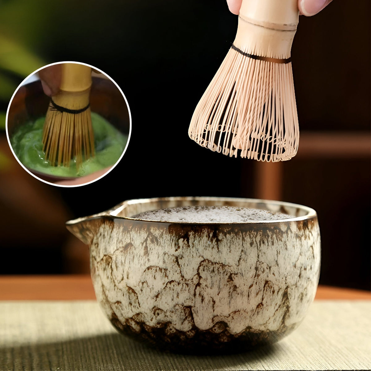 Maetiva | Traditional Matcha Tea Set – 6-Piece Authentic Japanese Matcha Kit – Premium Bamboo & Ceramic