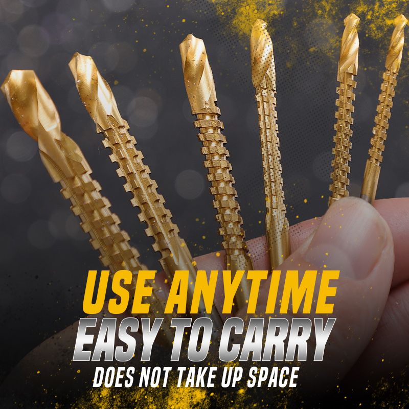 Maetiva | Titanium-coated high-speed steel bits with tags (6 pcs.)