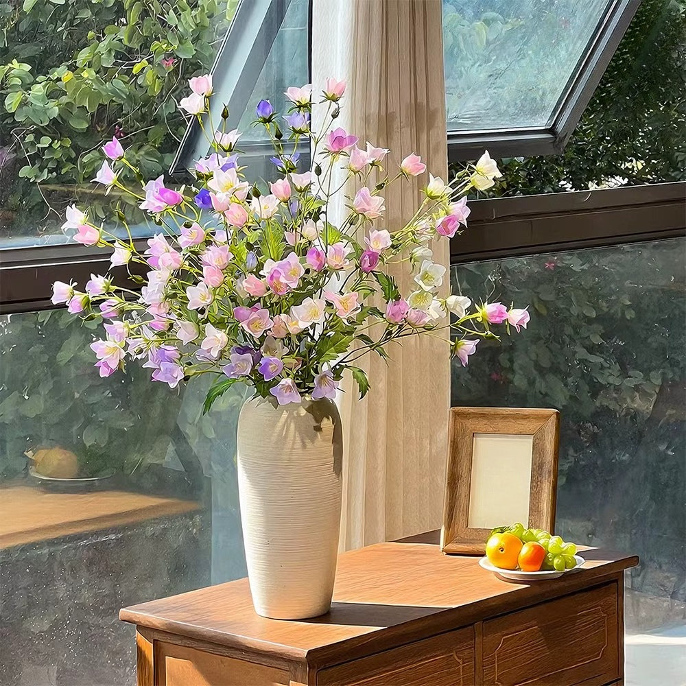 Pastel Bellflower Breeze Faux Floral Arrangement