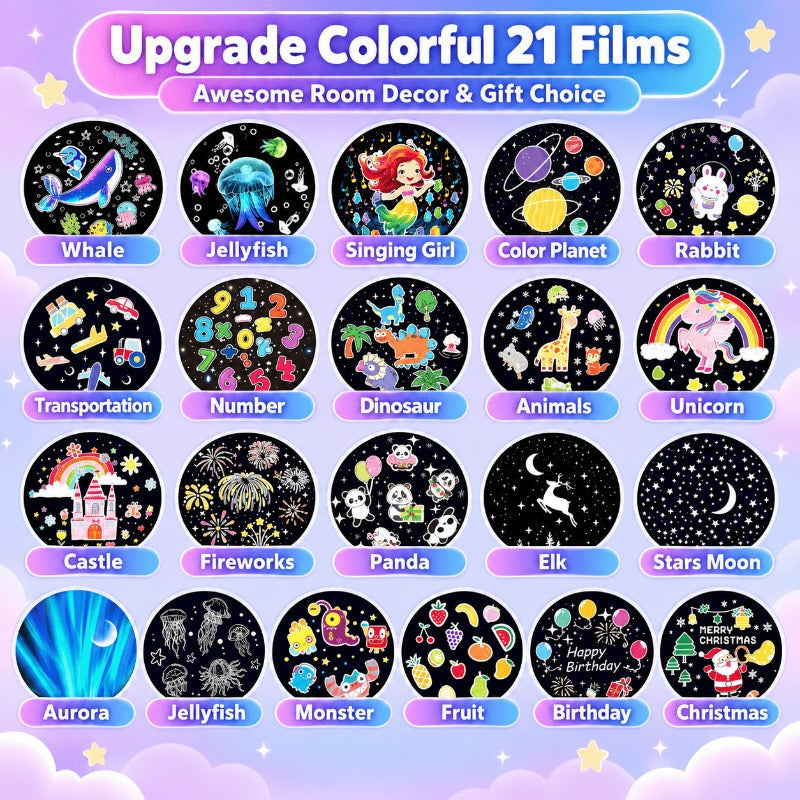 2-in-1 Star Projector Night-Light
