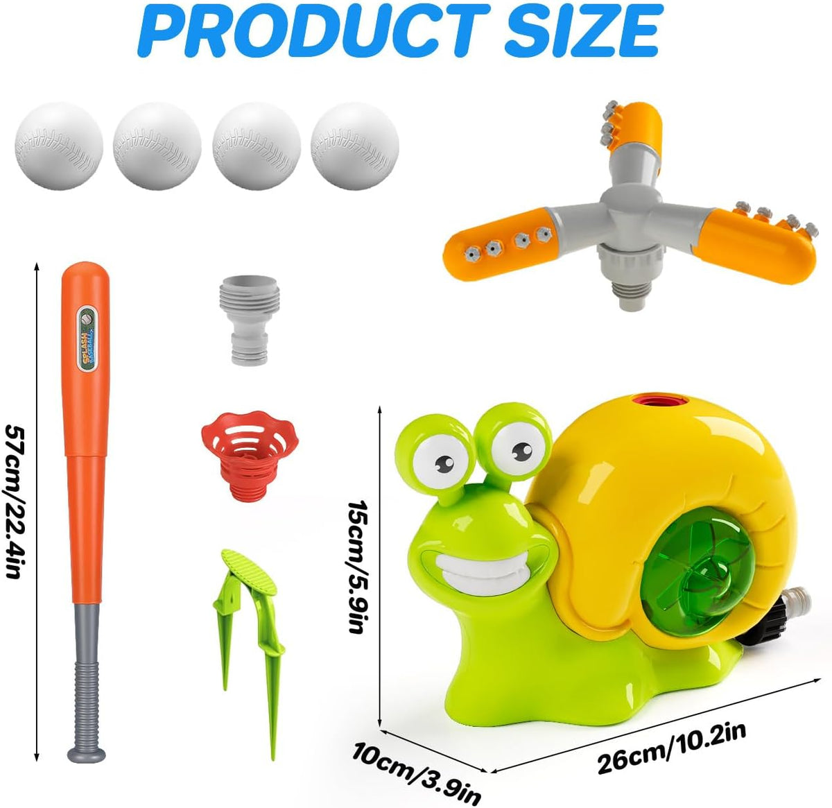 Baseball Water Sprinkler Toys