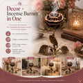 Vintage Rose Incense Burner – A Thoughtful Gift for Meditation & Relaxation Lovers