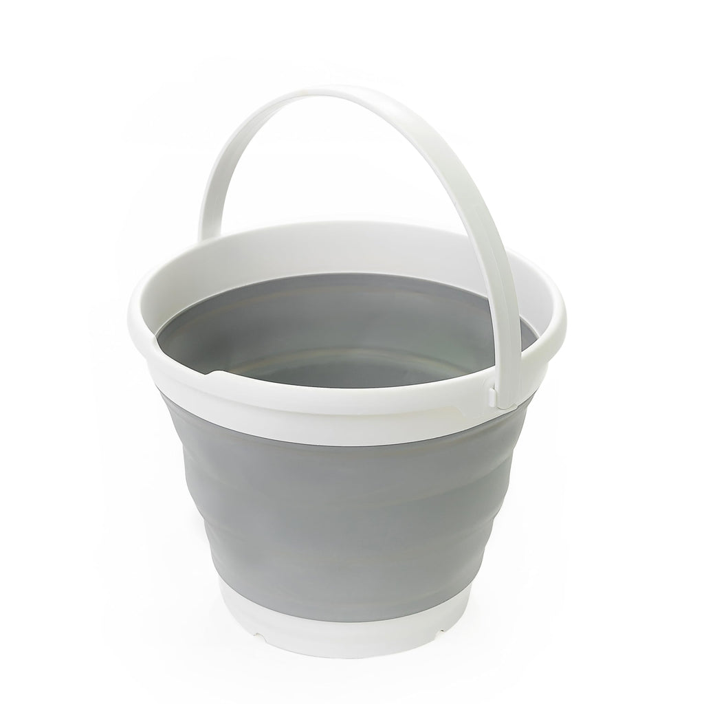 Collpasible Bucket (10L Collapsible Bucket (White/Grey))