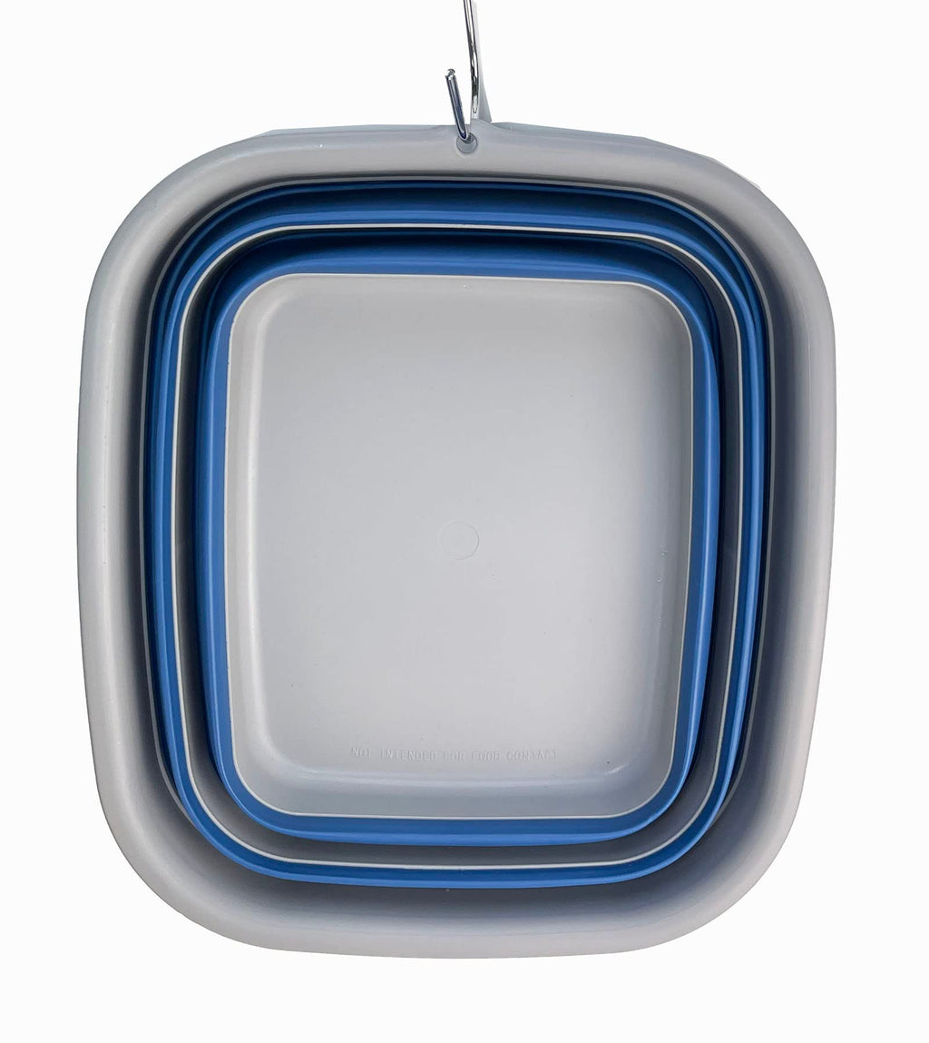 Collpasible Item (15L Collapsible Rectangular Tub (Grey/Mist Blue))