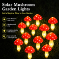 Whimsical Solar Mushroom Lights