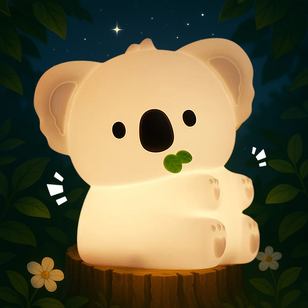Maetiva® Squishy Silicone Koala LED Night Light - Perfect Gift for Kids and Girls