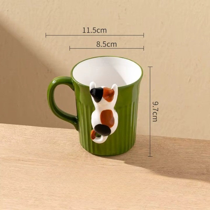 Climbing Cat Coffee Mug