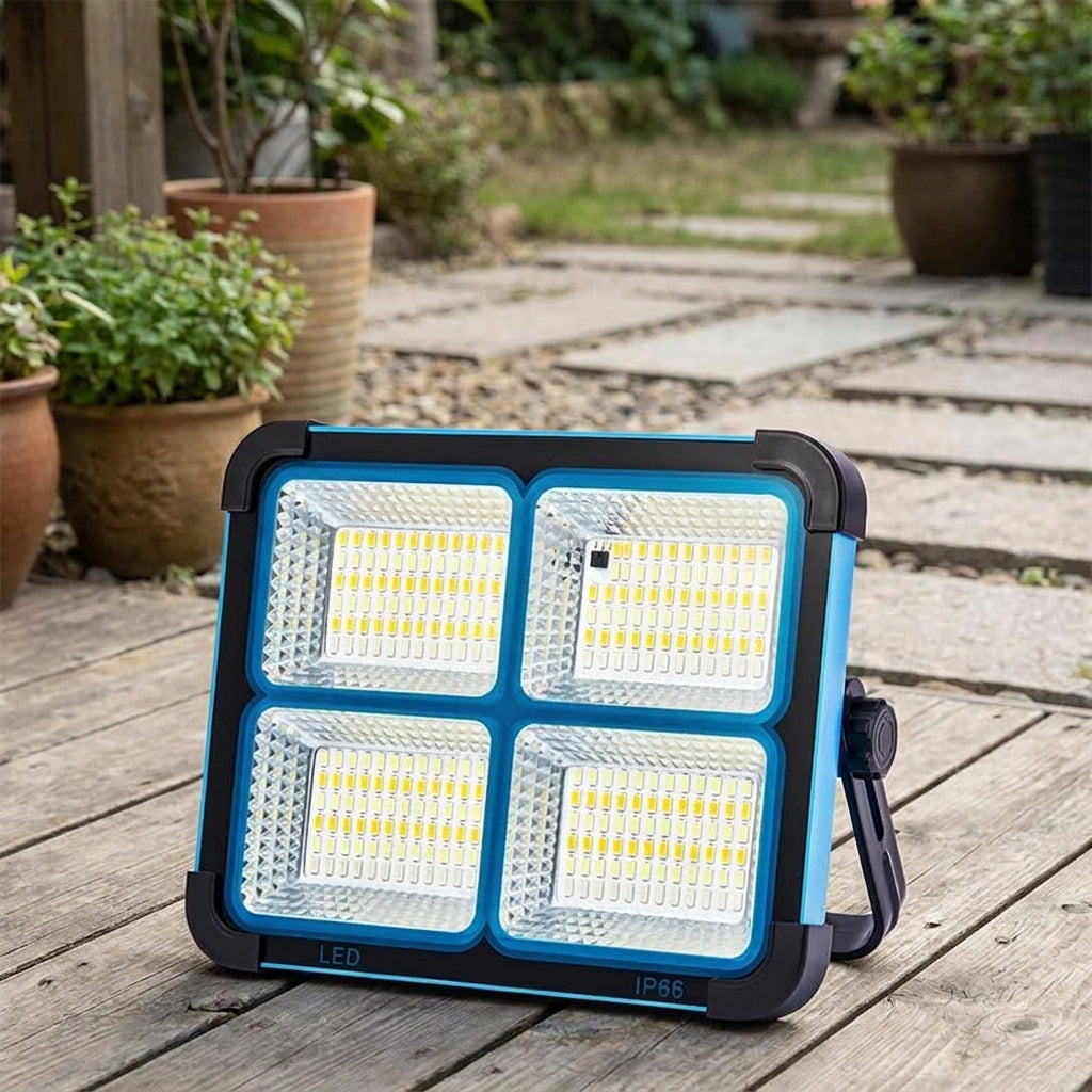 Solar LED Work Light — Portable & Rechargeable, Bright, Durable, Waterproof, Magnetic