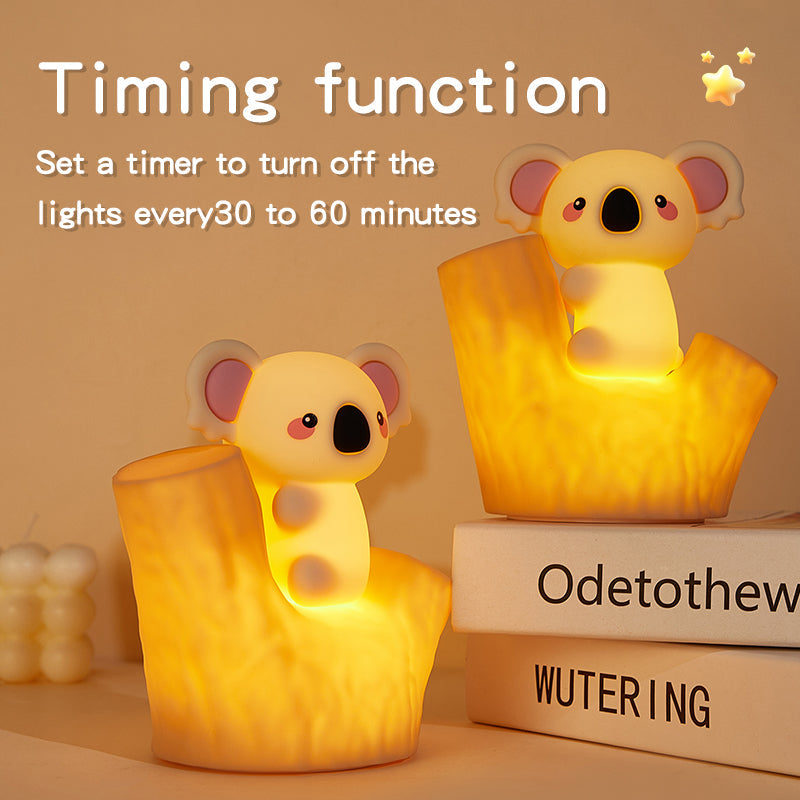 Maetiva® Mini Koala on Tree Branch Silicone Squishy Night Light Cute Perfect Gift