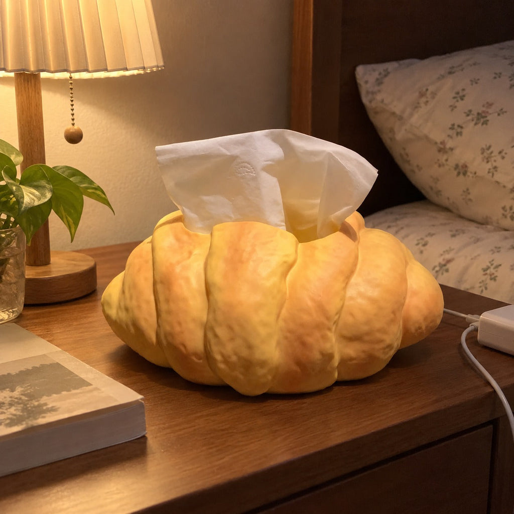 Paris Croissant Tissue Box