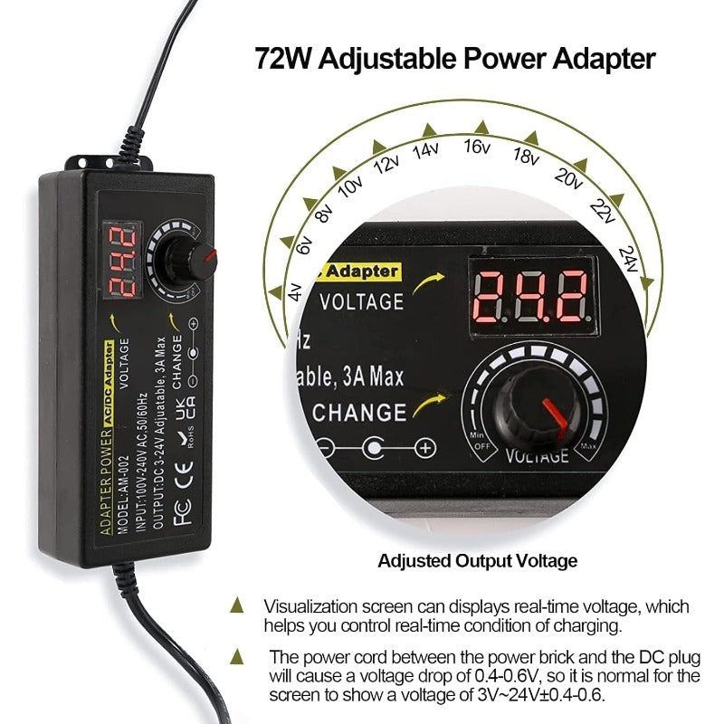 Universal Adjustable Power Adapter