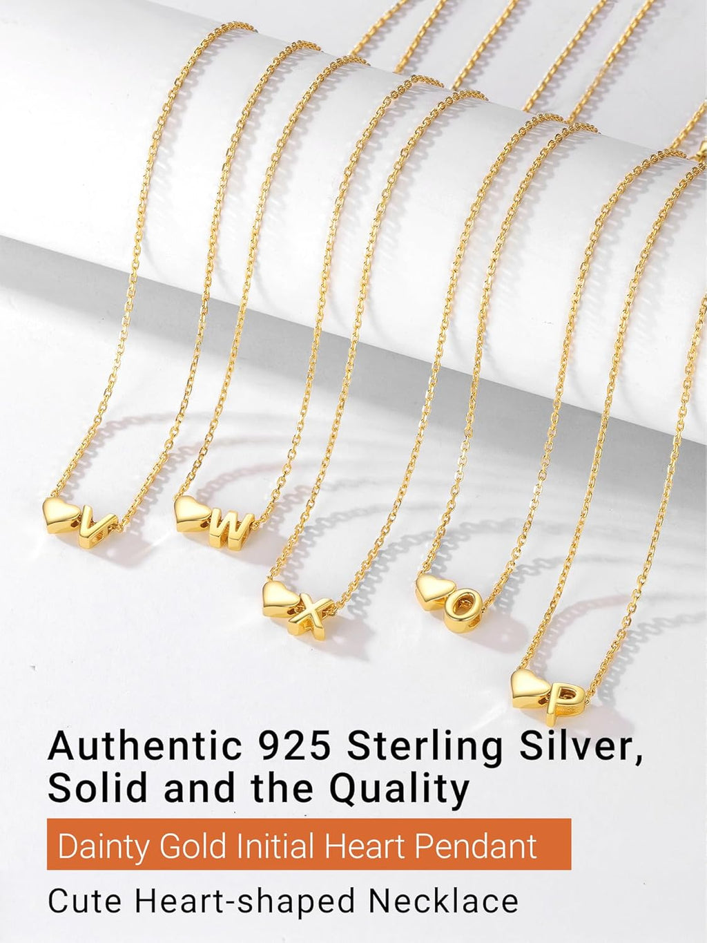 Heart Initial Necklace