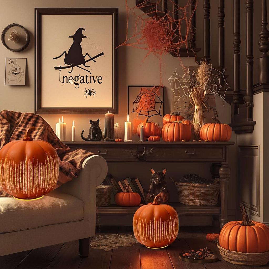 Halloween Pumpkins Twinkle Lamp